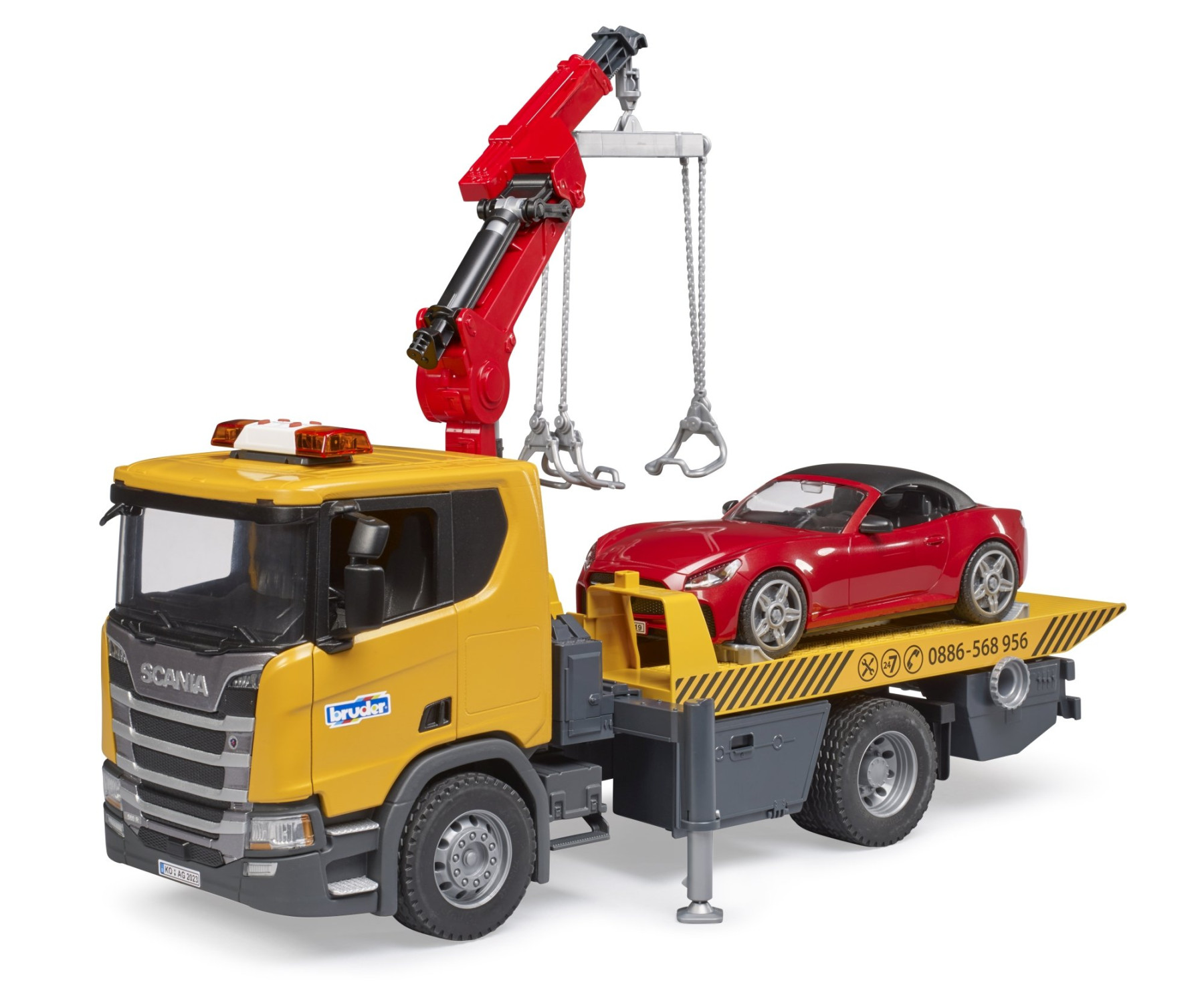 Bruder 03750 Man TGS Tow Truck Roadster and Light and Sound Module