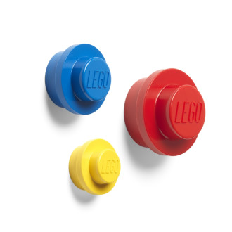 LEGO Wall Hangers (Set of 3 - Red, Blue, Yellow)